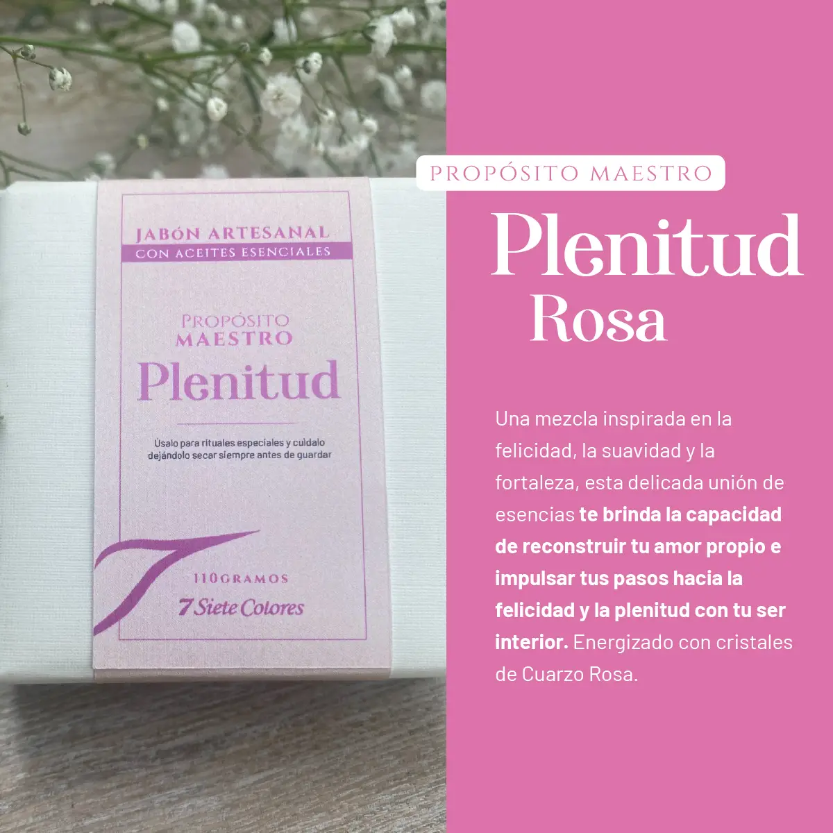 Jabón Artesanal - Plenitud Rosa