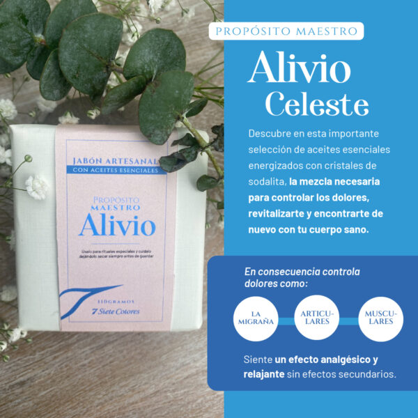 Jabón artesanal - Alivio Celeste