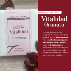 Jabón Artesanal - Vitalidad Granate