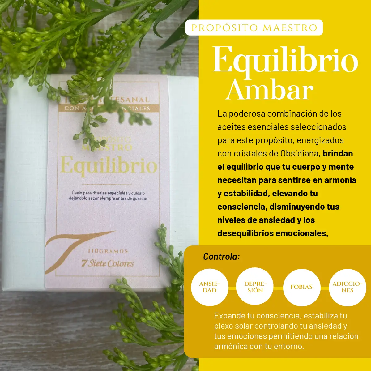 Jabón Artesanal - Equilibrio Ambar